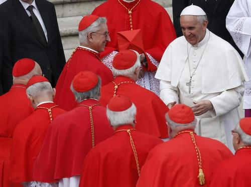 Pope and cardinals 12 May 2013.jpg
